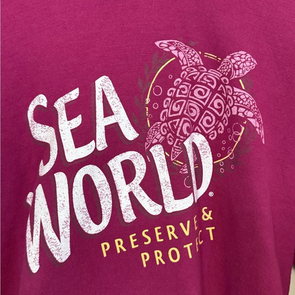 Retro Sea World Amusement Park Pink Women’s S Hoodie - Picture 2 of 5